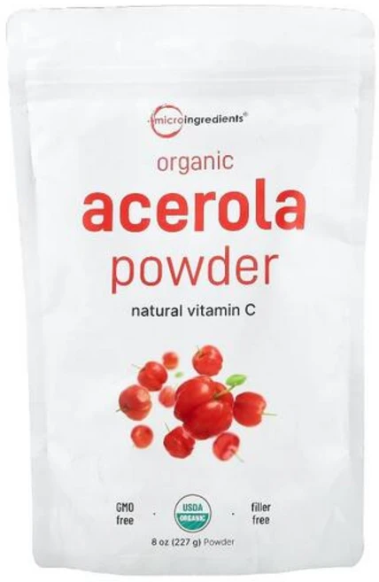 Micro Ingredients 유기농 아세로라 분말 227g(8oz), Micro Ingredients (마이크로 인그리디언츠, 1개, 227g - 쿠팡