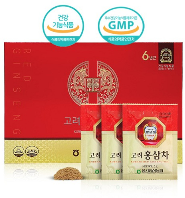 농협홍삼 6년근 홍삼차 골드 100포 (홍삼엑기스함유), 쇼핑백(O), 1개, 300g
