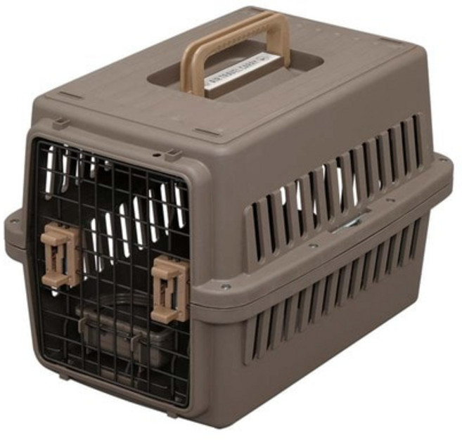 아이리스 켄넬 강아지 케이지 이동가방 고양이 이동장 애견 캐리어, 브라운, 1개