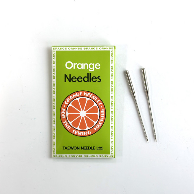오렌지 가정용 재봉틀 바늘 미싱바늘 HAx1 일반원단용, 1개