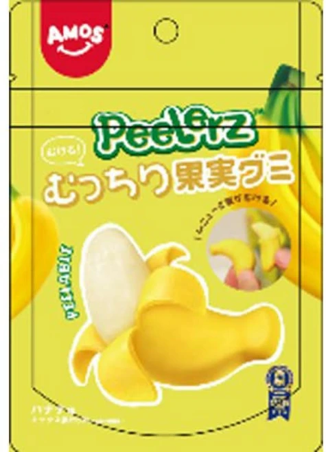 아모스 AMOS Peelerz 붓는 무찌리 과일 구미 바나나 맛 50g 일본 구미젤리 - 쿠팡