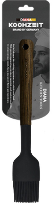 코젤 다이애나 실리콘 오일 솔 브러쉬 요리 주방도구, 1개, 블랙