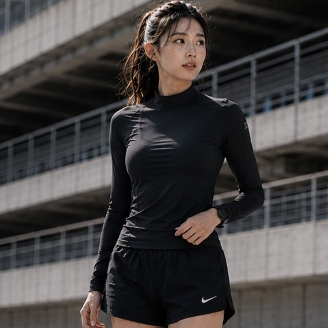 여성 여름 러닝 상의 기능성 냉감 티셔츠 긴팔티셔츠 자외선차단 런닝 등산