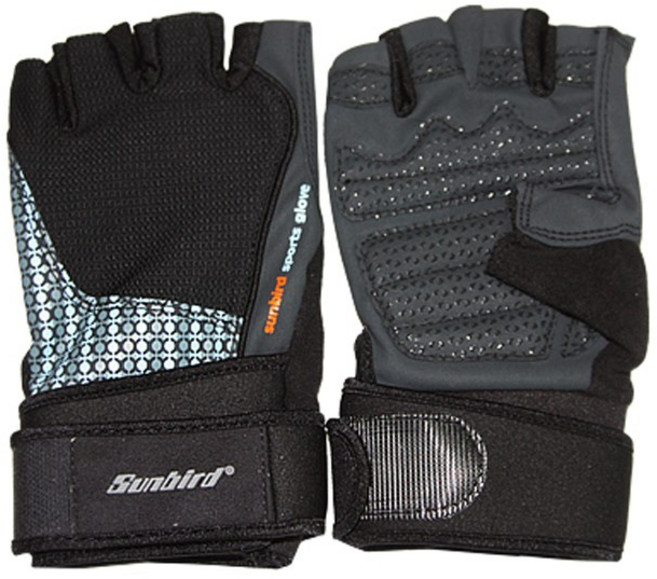 썬버드 헬스 싸이클 등산레져용장갑(SB835) 블랙, XL