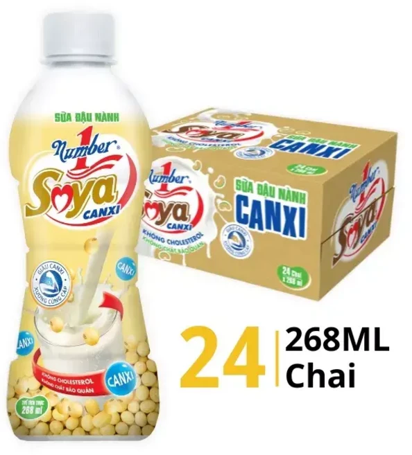 넘버원써이야 두유 SUA DAU NANH SOYA NUMBER 1, 12개, 268ml - 쿠팡