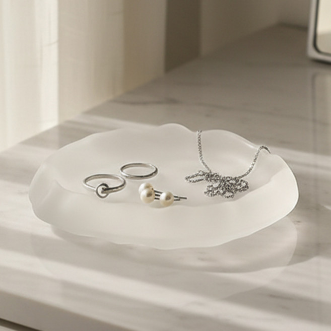 감성 인테리어 반투명 구름 액세서리 소품 트레이 받침대 P142