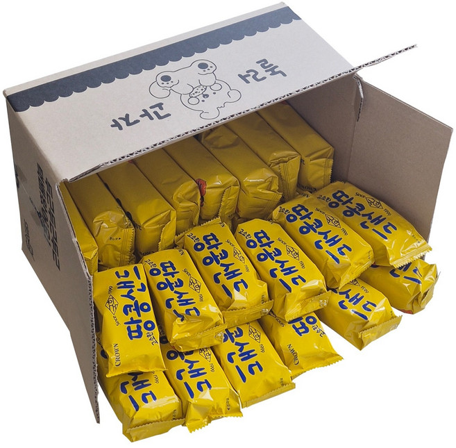 [이브의픽] 크라운 국희 고소한 땅콩샌드 대용량, 47g, 25개