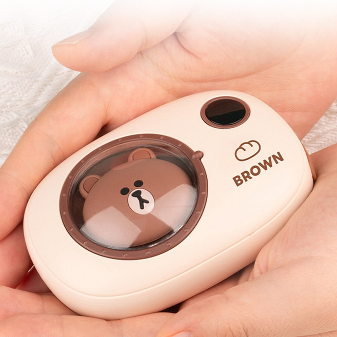 BENRAN 전자핫팩 휴대용 미니 손난로 소형 경량 휴대 편리 겨울 필수 손난로, 카키