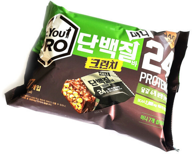오리온 닥터유 프로 단백질바 크런치 미니, 280g, 1개