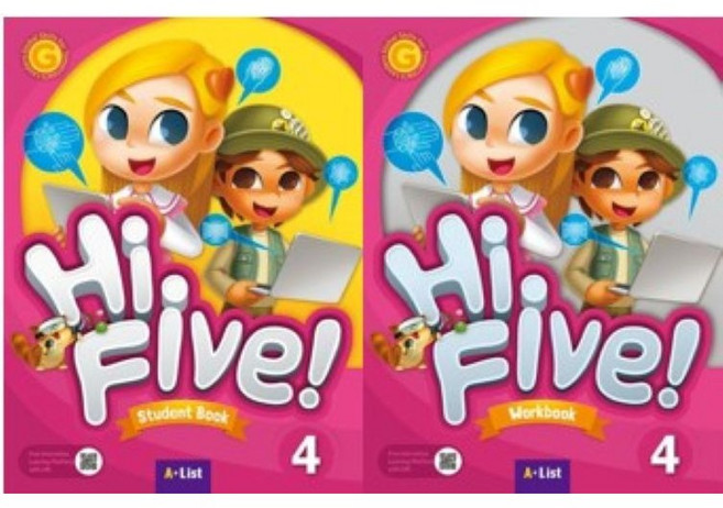 Hi Five 4 Student Book+Workbook 세트, A*LIST, 레벨 1