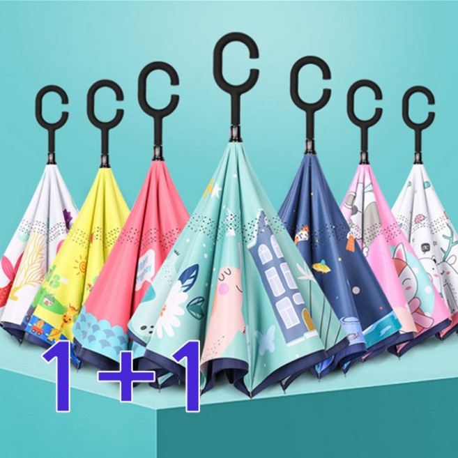 당일발송 1+1 FOOI 어린이 캐릭터 거꾸로우산 11종 어린이우산 우양산 빠른배송