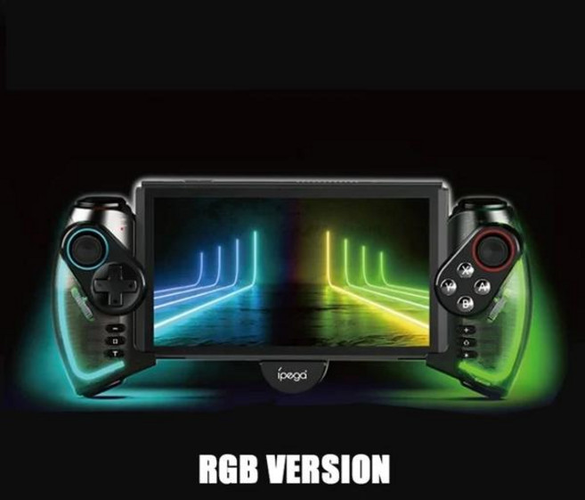 Ipega PG-9777S RGB 블루투스 게임 패드 스위치 안드로이드 iOS PC 아이패드용 가벼운 선형 진동 신축성 컨트롤러 신제품, 한개옵션2, 한개옵션1, [01] With RGB