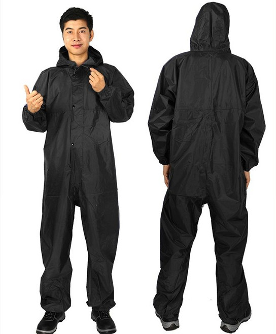 농사작업복 여름작업복 자동차 노가다 정비복 일체형 카고 수리 작업장 얇은 내마모성 긴팔, 1개, 블랙 방수형