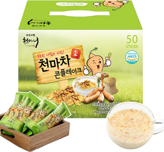 천마차 콘플레이크 천마니 콘프레이크 국산 천마 식사대용 간식, 1kg, 1박스