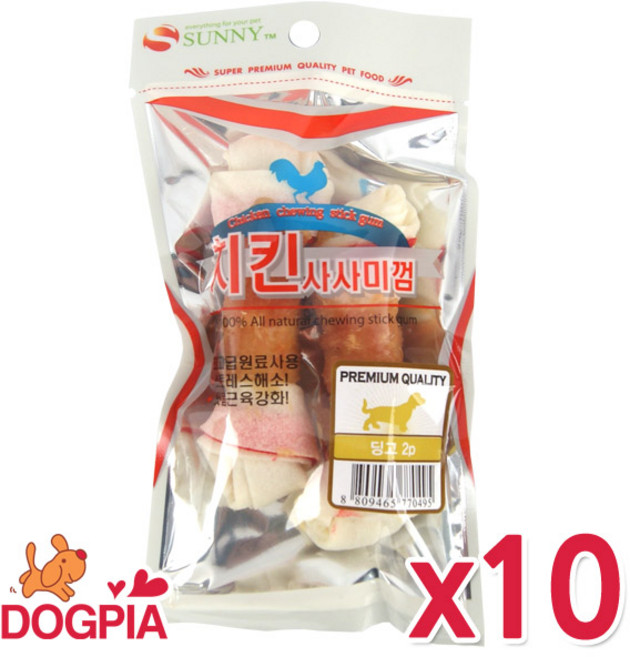 써니 강아지간식, 70g, 10개, 치킨츄 2p