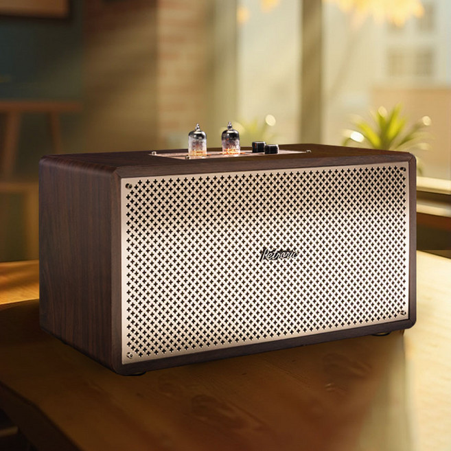 레트로릭 유무선 블루투스 진공관 스피커, 혼합색상, RVT01