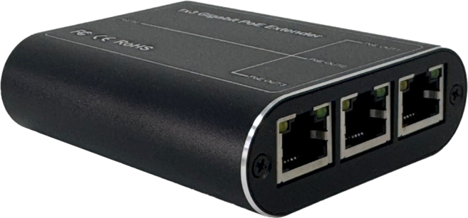DJS-P103G 千兆PoE供電分配器 1進3出 10/100/1000Mbps寬頻無損延長 網路擴展首選, 1個