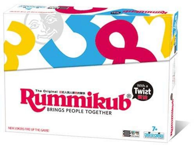 Rummikub Twist 變臉版 繁體中文版 桌遊, 1個, 主遊戲+沙漏(不選色)