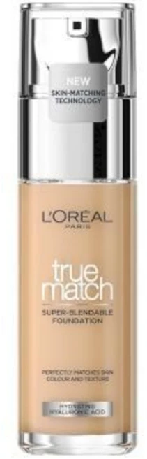 L'Oreal Paris 히알루론산 SPF 17 함유 로레알 파리 트루매치 리퀴드 파운데이션 스킨케어 40가지 색조 5C 로즈 샌드 30ml, 1개 - 쿠팡