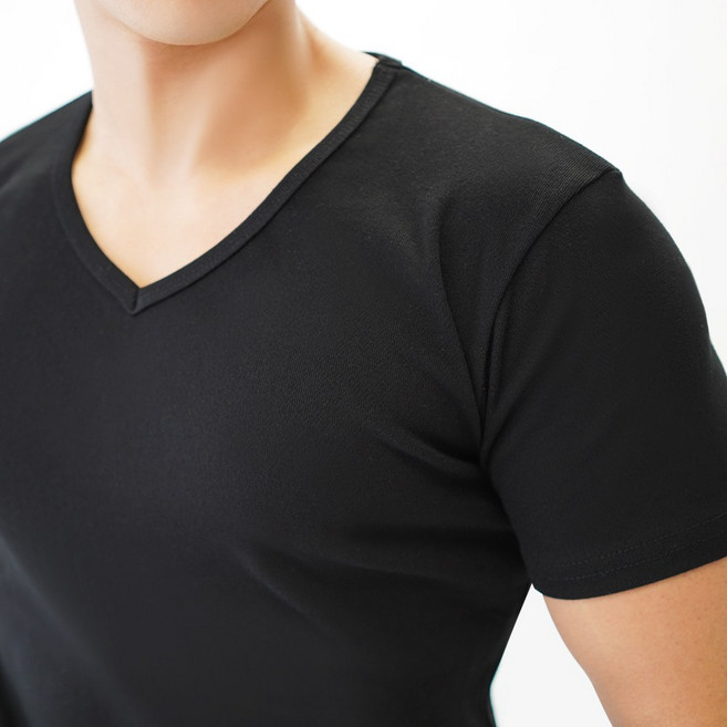 짱짱한 V넥 쫄티 반팔티