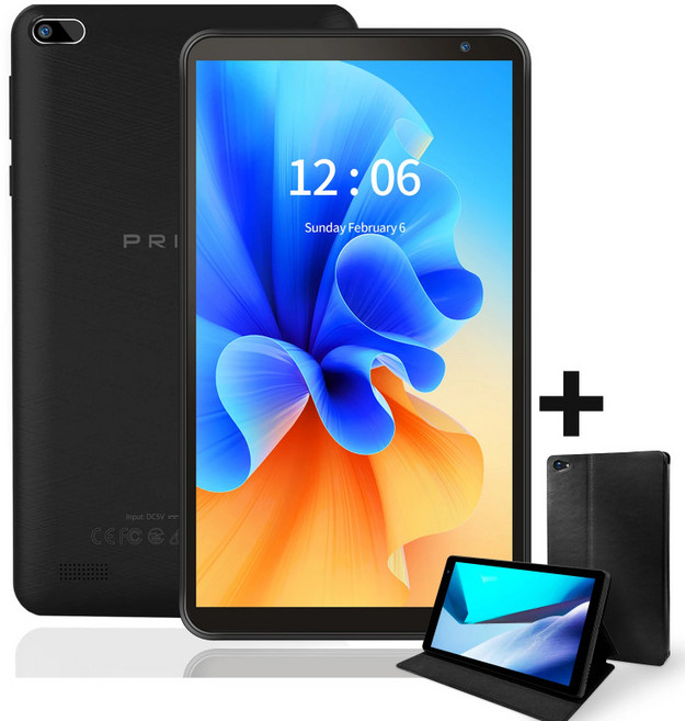 PRITOM P7 태블릿 7인치 안드로이드11 32GB 인강 유튜브 동영상 케이스포함, Wi-Fi, 1GB, 블랙 1개