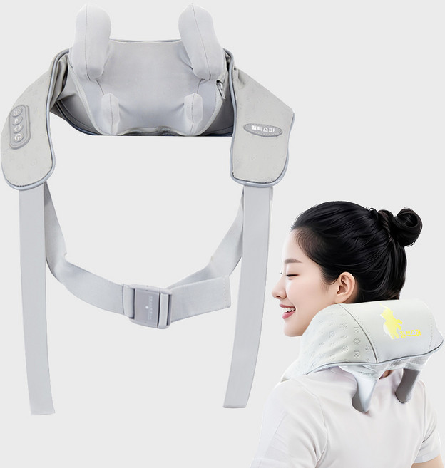 릴렉스파 목어깨 마사지기 3D텐션 목어깨 안마기, 그레이, J230