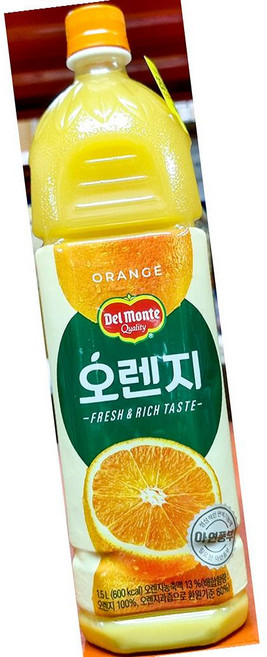 [제트스카이] 델몬트 오렌지 포도 주스 주스 음료 세트 1.5L, 6개