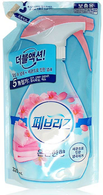 페브리즈 섬유탈취제 은은한꽃향 리필, 320ml, 1개