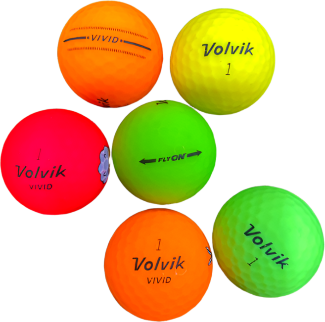 에이스골프 볼빅 비비드 로스트볼 A 50알, 1개, 50개입, 볼빅무광(비비드)A급