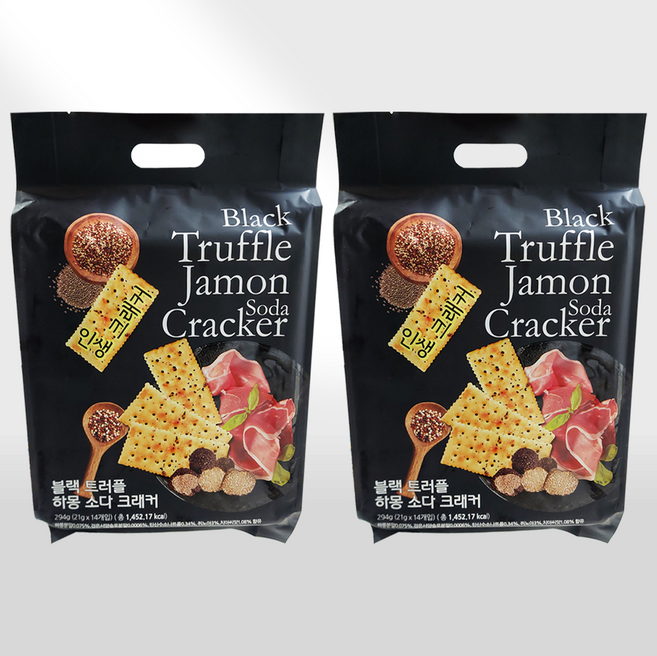 블랙트러플 하몽 소다 크래커, 28개, 21g