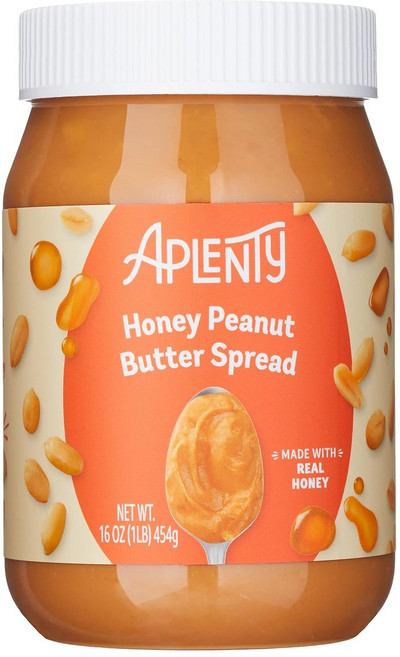 Amazon 아마존 브랜드 넉넉한 허니 땅콩버터 스프레드 454g 1병, 1개