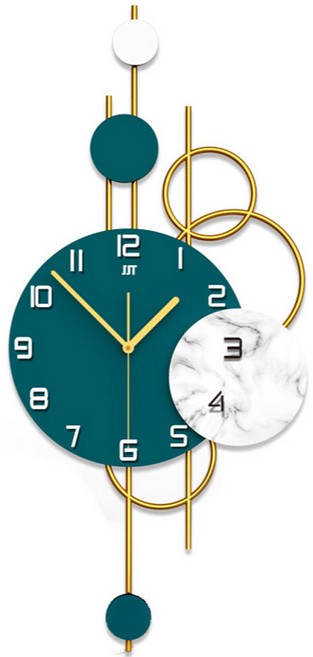 무소음 인테리어 대형 벽걸이 거실 벽시계 UK40, UK40(블루)