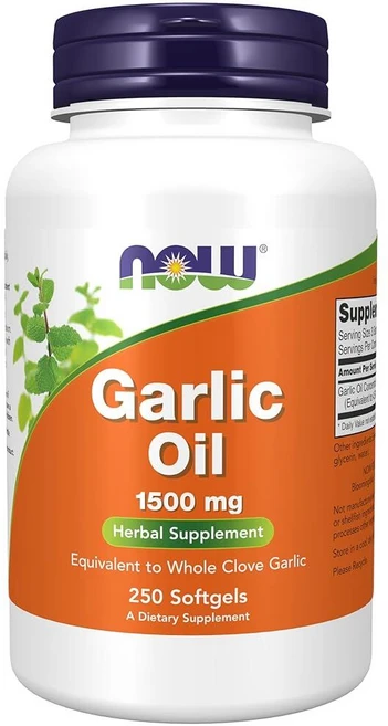 나우푸드 갈릭 오일 1500mg 소프트젤 250정 - 쿠팡