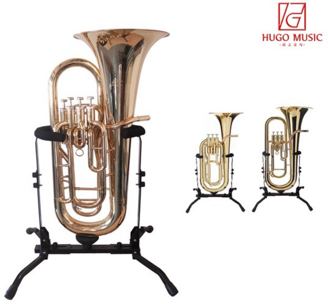 위고뮤직 GV-453 관악기 스탠드 유포늄 바리톤 튜바 거치 가능, 없음