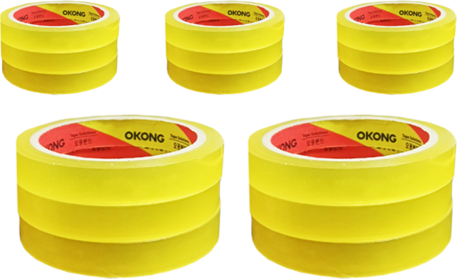 오공 문구 테이프 16mm x 25m, 투명, 15개