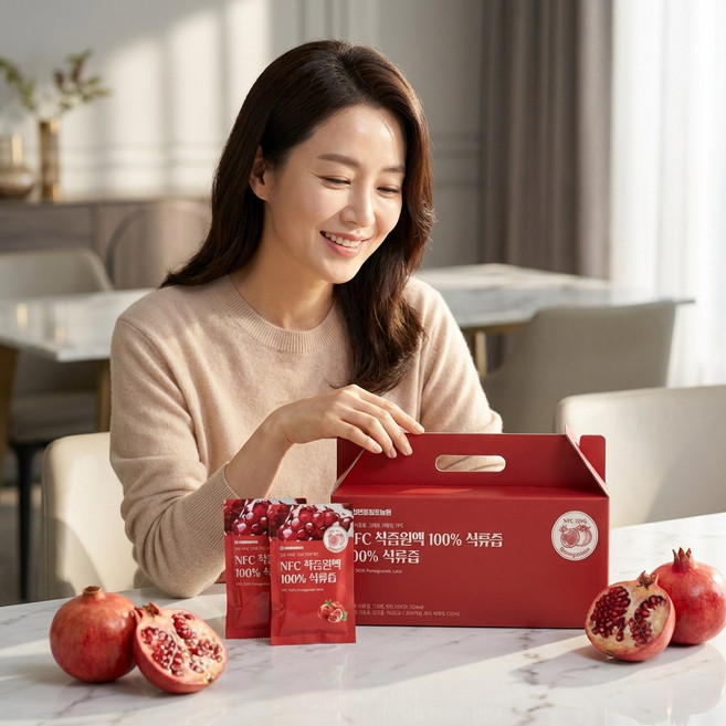 참앤들황토농원 NFC착즙원액 100% 석류즙 30포 1박스 (3박스 구매 시 1박스 더), 70ml, 3박스