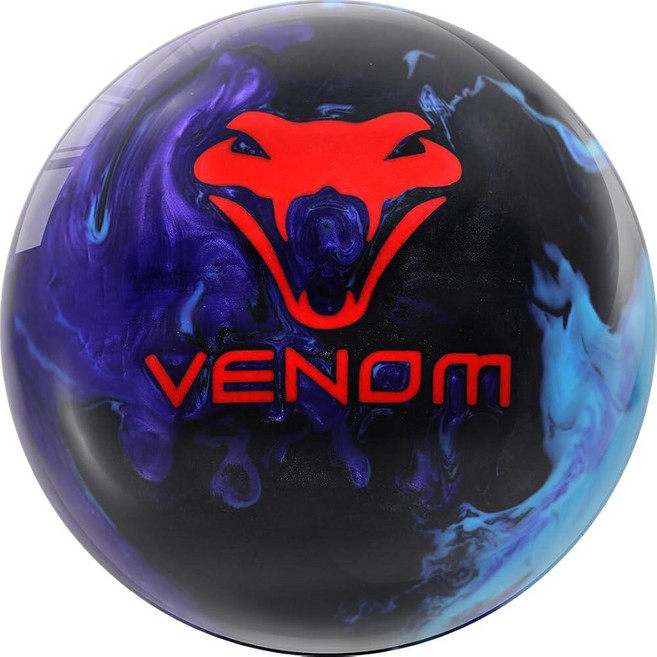 MOTIV Venom Hysteria 볼링공 라이트 미디엄 오일 블랙 | 퍼플 | 스카이 블루 펄 5.4-7.3kg(12-16파운드) 구매 가능, 16 Pounds