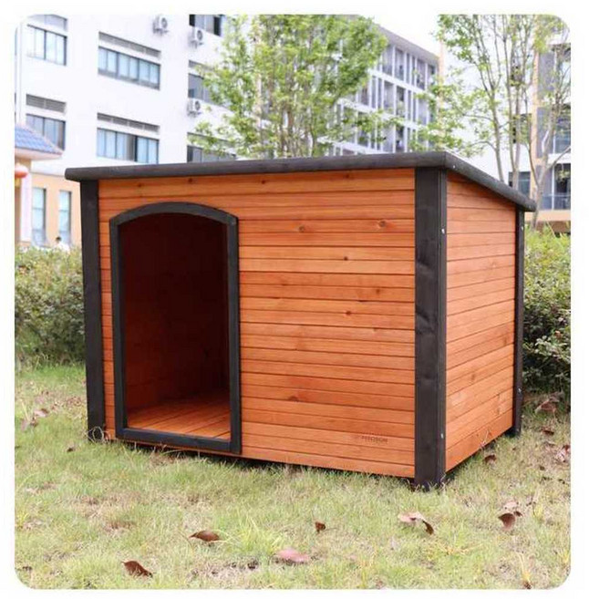 대형견 집만들기 원목 진돗개집 보온 방수 실외견사, 소형 오렌지(목재) 1130, 1개