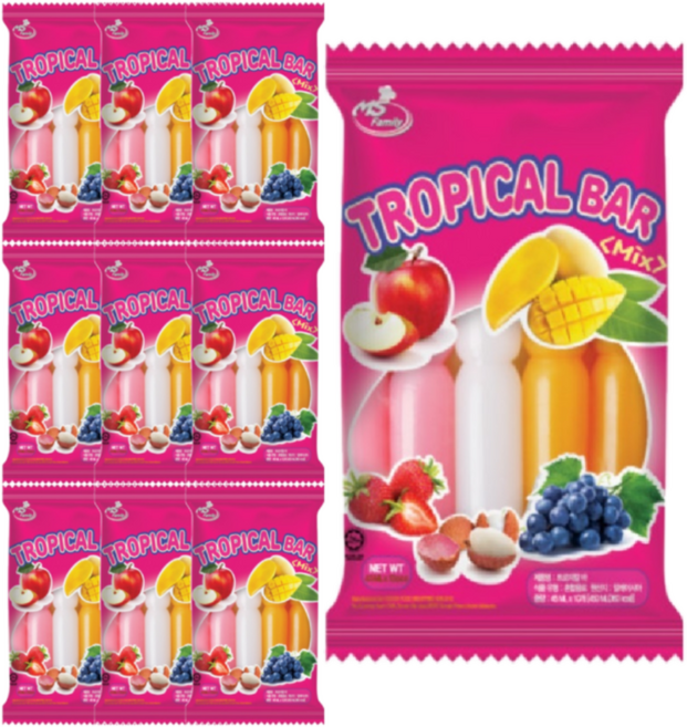 오키오 아이스바 트로피칼바 450ml x 10봉(100개) 무, 10개