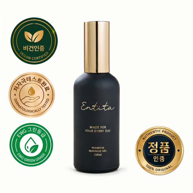엔티타 마사지젤 비건 유산균 수용성 러브 부부 마사지젤 약산성, 1개, 100ml