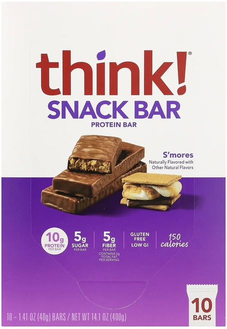 지금 곧 품절됩니다 Think 스낵 프로틴바 스모어 바 10개 각 40g(1.41oz) 서둘러주시면 감사하겠습니다, Think스낵프로틴바스모어바10개각40g141oz, 40g - 쿠팡