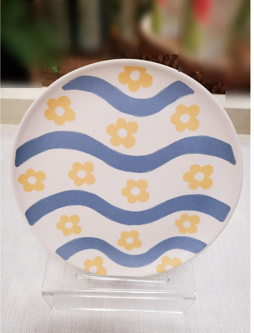 모던하우스 어텀드로잉 뱀부파이버 원형접시 D20 PL0123068, 사진참조, 1개