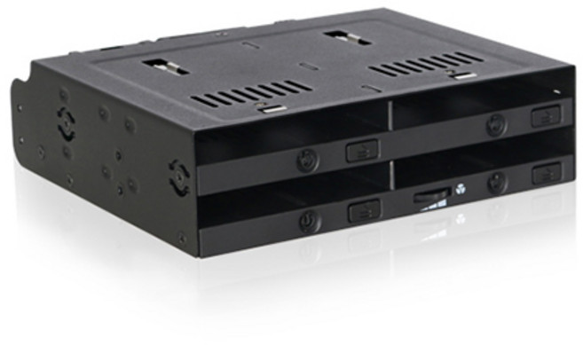 [ICYDOCK] MB524SP-B(MB014SP-B) 2.5 HDD/SSD 4BAY 하드랙 가이드 변환