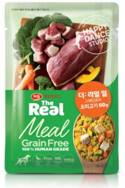 더리얼 밀 그레인프리 오리고기 60g X 10개