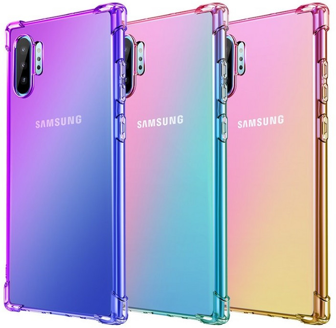 漸變雙色四角防摔殼 適用於 三星 Galaxy Note10 / Note10 Plus / Note10 Lite 防刮耐磨