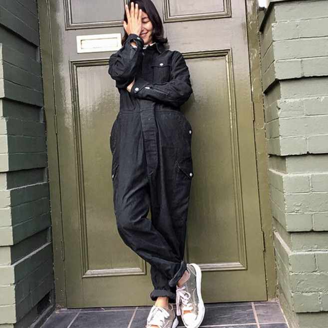 FUZAO 남자 점프수트 작업복 긴팔 커플 워크웨어