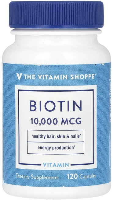 The Vitamin Shoppe 비오틴 10000mcg 캡슐 120정, TheVitaminShoppe비오틴10000mcg캡슐1, 1개 - 쿠팡