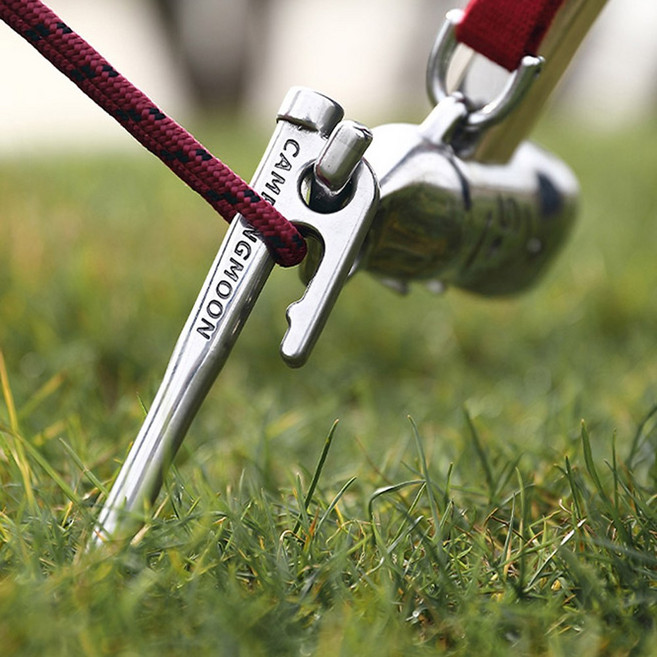 고강도 프리미엄 스텐레스 단조팩 세트 20cm 30cm 40cm 캠핑 텐트 콜팩, 6개