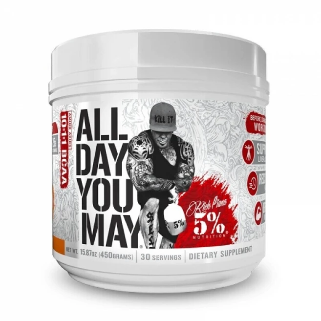 리치 피아나 5% ALL DAY YOU MAY 아미노산 30서빙 BCAA 피로회복제, BLUEBERRY LEMONADE, 1개, 30회분 - 쿠팡