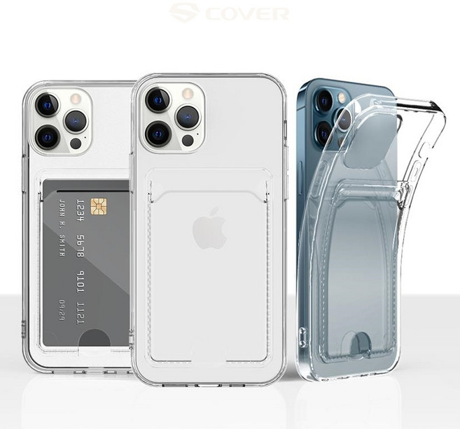 베스티아 클리어 깔끔한 세로형 카드 수납 투명 젤리 케이스